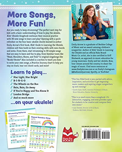 image for Kids' Ukulele Songbook: Learn 30 Songs to Sing and Play (Happy Fox Boo