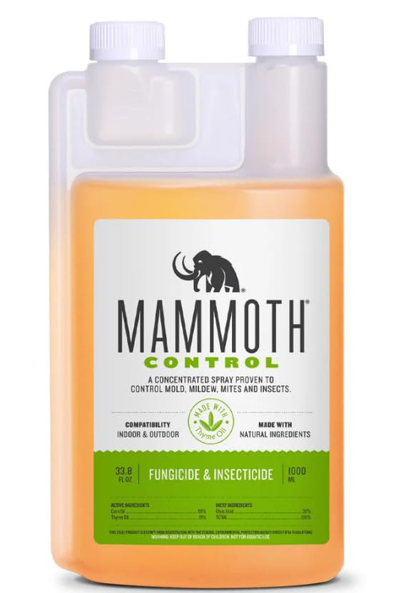 Mammoth Control: Thyme Oil Concentrated Miticide Fungicide Insecticide (1000 ml)