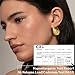 Senteria Thick Chunky Gold Plated Hoop Earrings for Women Hypoallergenic 14K Gold Plated Hoop Earrings Lightweight Big Large Gold Hoops Earring for Women 30 MM