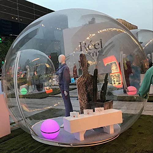 Carpa burbuja inflable domo transparente 4 m para camping miniatura 4