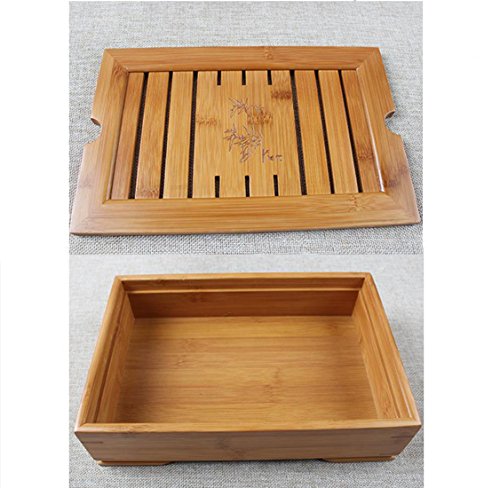 Hoobar Bamboo Gongfu Tea Tray with Water Reservoir