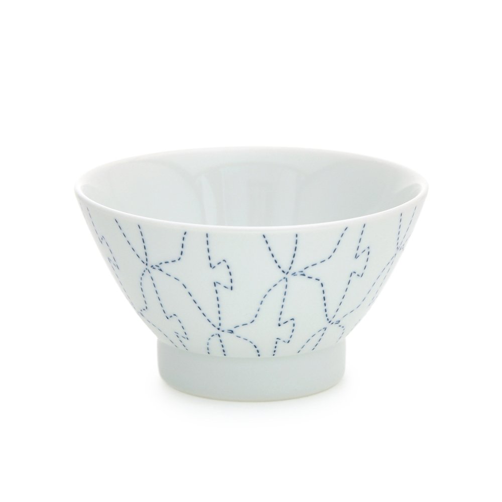 Hasami Ware Tea Bowl with Stitched Detail