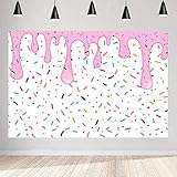 Aperturee 5x3ft Donut Grow Up Backdro Colorful Sprinkle Confetti Pink Girl Birthday Baby Shower...