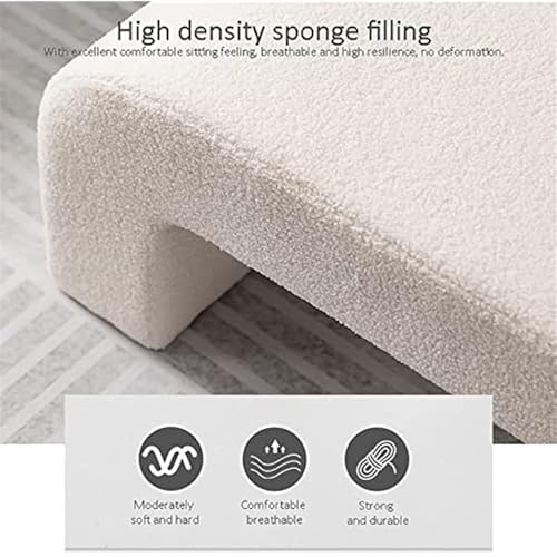 Banc en boucle de 60 cm pour habiller le bout du lit et optimiser l'espace