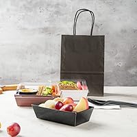 Vista 9 de Restaurantware Matsuri Vision - Bandejas de sushi de 4.7 x 2.5 x 1.4 pulgadas, 100 cajas de embalaje de sushi a prueba de grasa, tapas que se venden