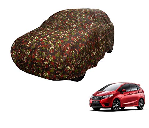 Image of Auto Hub Car Cover Compatible with Jazz (Model : 2020-Till Date) with Weather Proof, Triple Stitched, Jazz Car Cover Jungle Look
