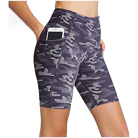 YCBMINGCAN Pantalones cortos de ciclismo de cintura alta para mujer Cover