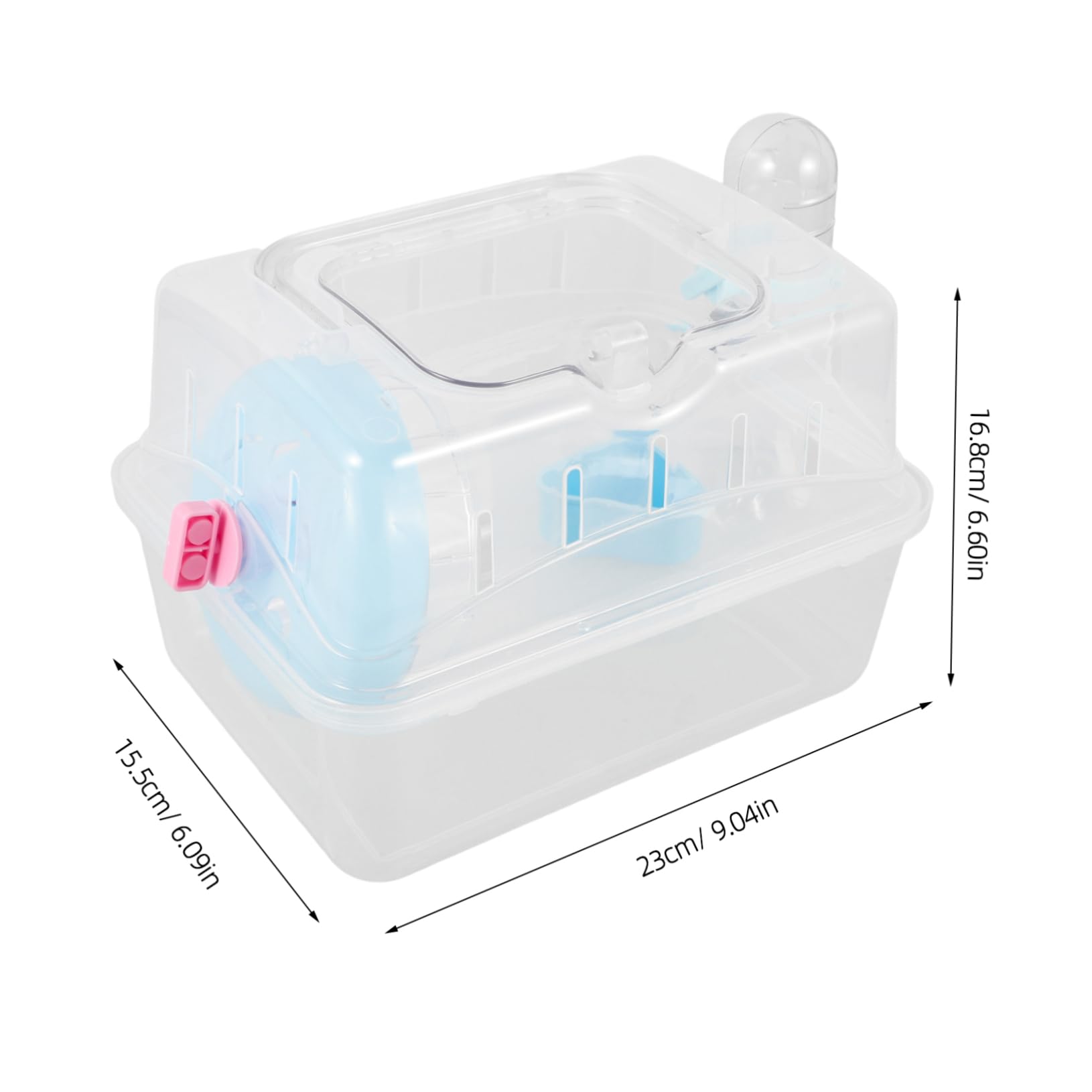 POPETPOP Portable Hamster Carrier for Small Pets Durable Outdoor Travel Cage Design Convenient Carry Case for Mice and Guinea Pigs for Travel and