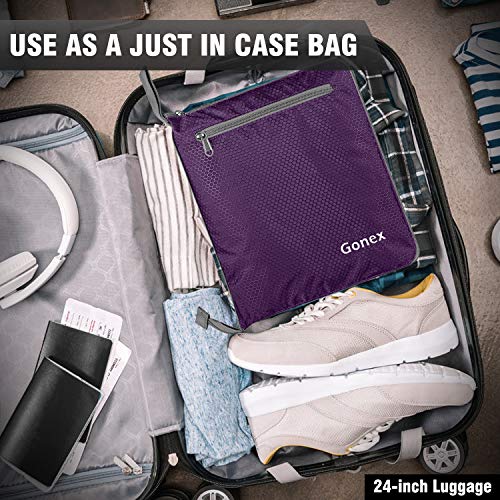 Gonex 150L Travel Duffel Bag Foldable Extra Large Duffle Bag XL Heavy Duty for Men Women for Luggage Shopping Purple