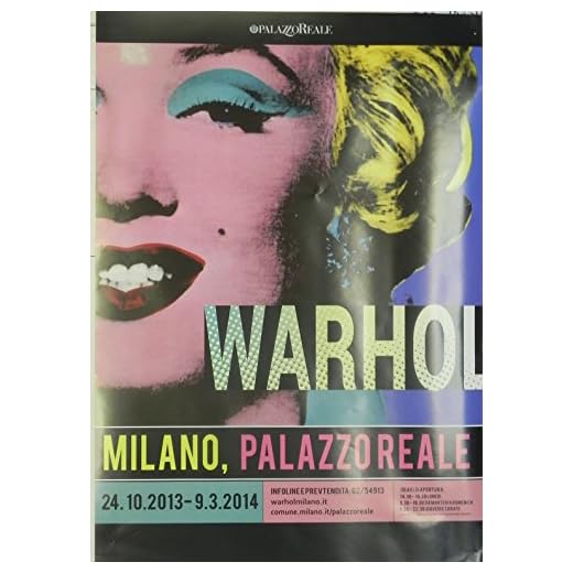 Andy Warhol Marilyn Monroe Poster Cartel para la exposicion Milano de 2013 (70x85cm)