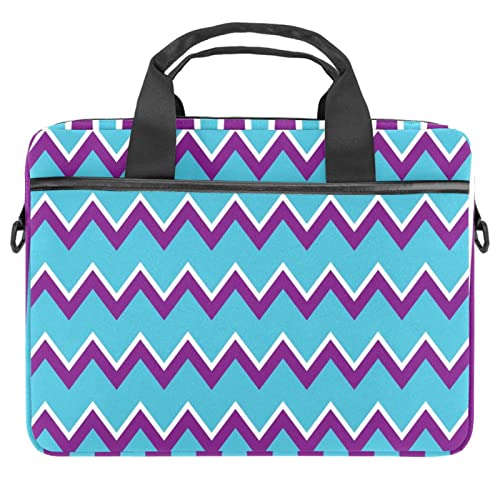 Sacoche ordinateur 13.3 bandoulière sac pc 14 pouces à motif graphique violet