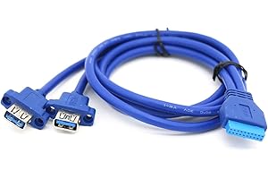 20-pin Motherboard Chassis Ear-Mounted USB 3.0 Extension Cable