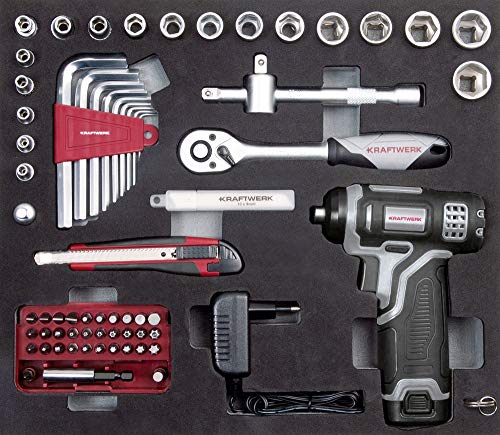 Kraftwerk 202152000 Werkzeugkoffer mit Akkuschrauber – Bild 4