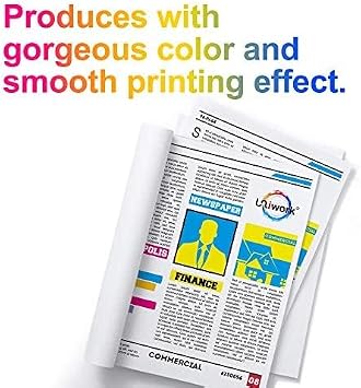 Uniwork Compatible Refill Ink Bottle Replacement for Epson 774 664 T774 T664 for ET-2650 ET-2550 ET-16500 ET-4500 ET-4550 ET-3600 ET-2600 ET-4550 Printer Tray (Black, Cyan, Magenta, Yellow, 5 Pack)