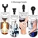 Rhinowalk Massage Gun - Handheld Percussion Deep Tissue Massager for Sore Muscle and Stiffness - Quiet, 6 Speed High-Intensity Vibration - Quick Rechargeable Device - Includes 6 Massage Heads (Silver)