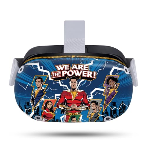 Head Case Designs Officially Licensed Shazam!: Fury of The Gods Comic Graphics Vinyl Sticker Skin Decal Cover Compatible with Meta Quest 2