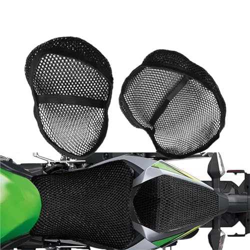 Funda de asiento para Kawasaki Ninja ZX-6R con cojín transpirable de malla de nido de abeja