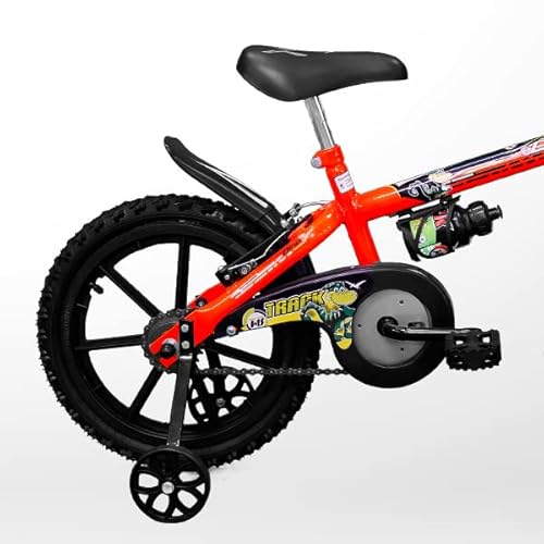 Bicicleta Infantil Aro 16 Dino Laranja Neon, Track Bikes