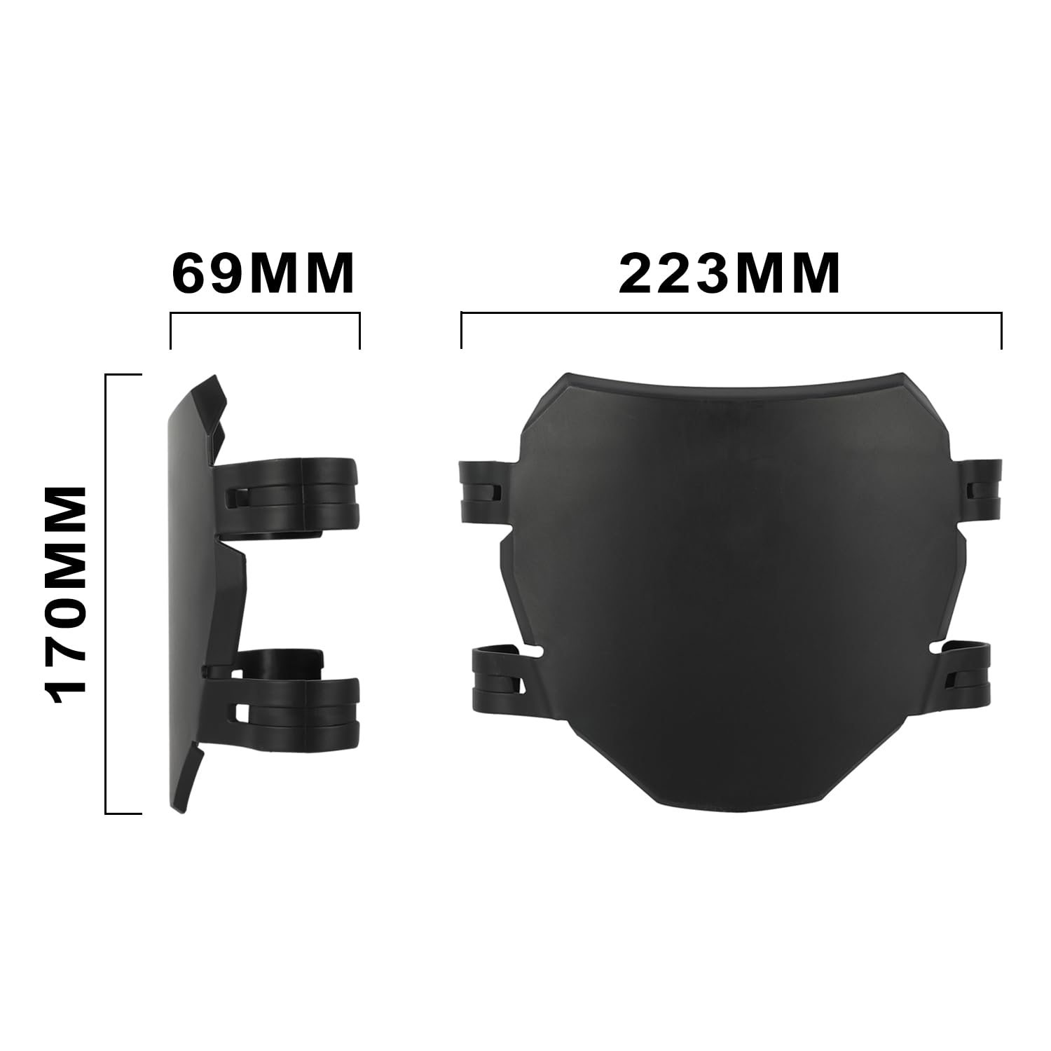 Przednia tablica rejestracyjna motocykla do Surron Light Bee X/L1e czarna | do Surron Light Bee X/L1e do Talaria mx4 sx crf yz yzf, uniwersalna, e-bike, motocross, zastosowanie terenowe, do roweru