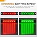 GOOACC 3.8Inch Side Marker Light 10PCS 6LED Red Green Trailer Camper Clearance Marine Boat Navigation Port Starboard Indicator Lights for 12V DC Kayak Sailboat Yacht Truck RV