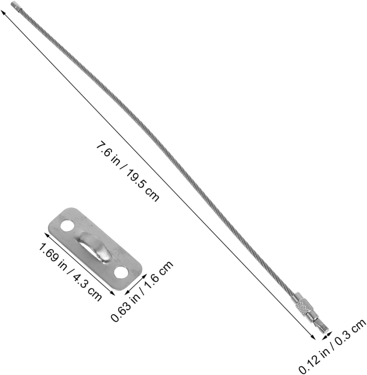 Toyvian 6sets Anti-tip Furniture Straps Earthquake-resistant Wall Anchors for Dressers Cabinets Bookshelves Stainless Steel Boy Girl Safety Furniture Anchors