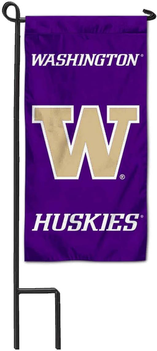 Washington UW Huskies Mini Garden and Flower Pot Flag Topper