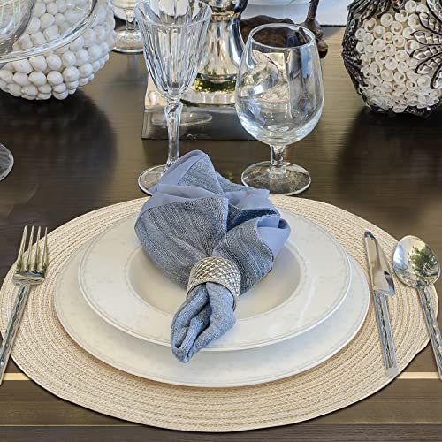 7 Pcs Boho Table Runners and Boho Round Placemats Splicing Woven Macrame Table Runner with Tassels Farmhouse Dining Decor for Christmas Wedding Kitchen Dining(12 x 72 Inch) by Cunhill - Image 4