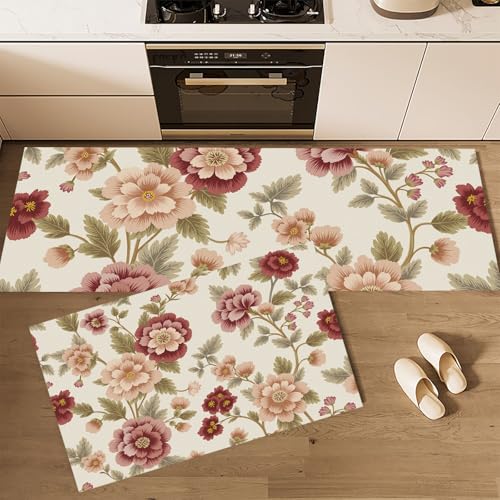 Tapis de cuisine antidérapant et absorbant lavable lot de 2