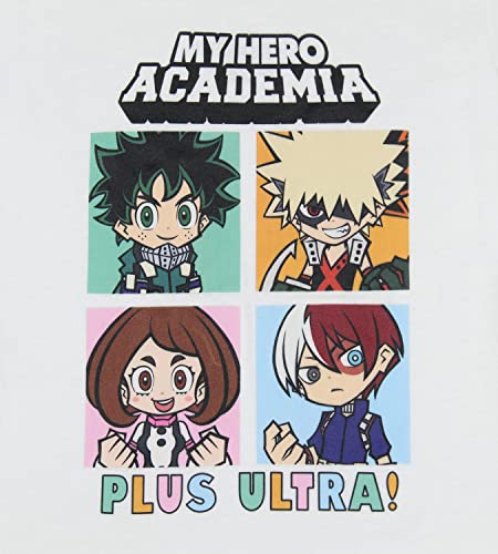 My Hero Academia Girls' Shirt Plus Ultra! Deku Bakugo Shoto Todoroki Character Grid Kids T-Shirt Tee3