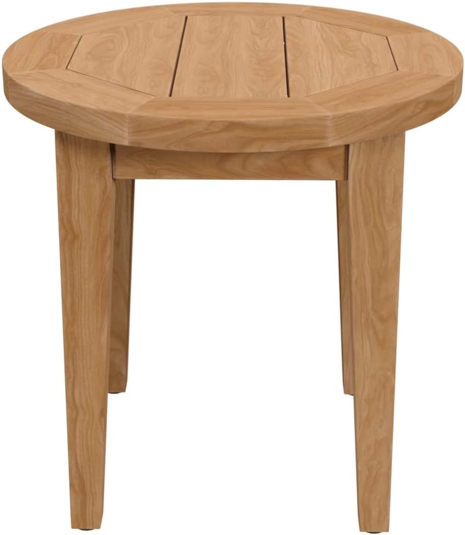 Modway Brisbane Teak Wood Side Table, Natural