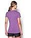 Under Armour Womens Tech V-Neck Twist Short-Sleeve T-Shirt , Mega Magenta (915)/Metallic Silver , Small