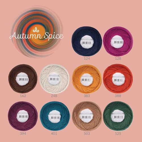 Scheepjes Candy Floss Autumn Spice solucion para bordar sin nudos con hilos de algodon fino 6