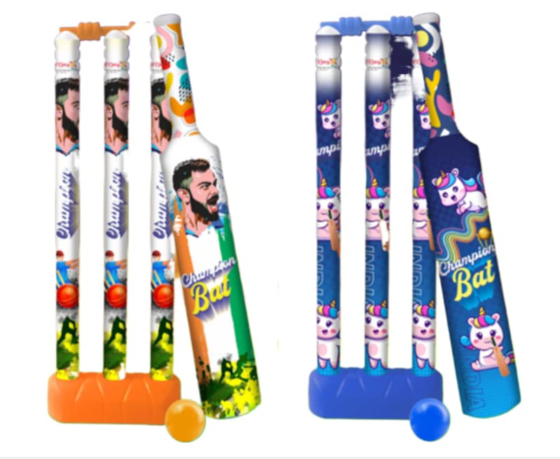 GRD Cricket Kit Set for Kids 3 Stumps with 1 Bat and 1 Ball for Playing Perfect Cricket Combo Set (Multi Color) Indoor and Outdoor Game Best Gift for Kids Gift Toys (B0BKZRFMMX) Amazon Price History, Amazon Price Tracker