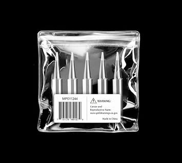 Soldering Iron Tips, 5 Pack for Multicomp PRO Soldering Irons (MP011242)