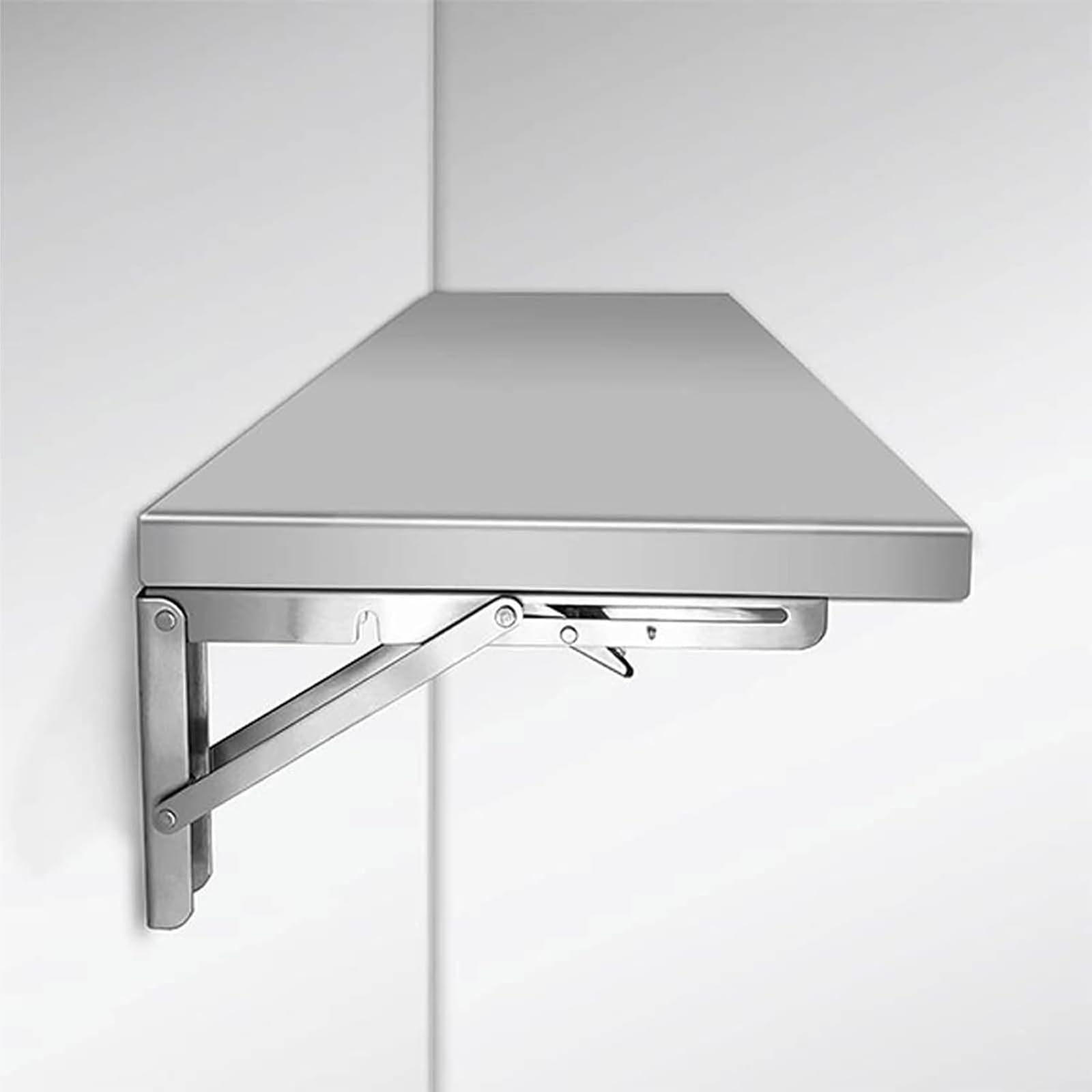 Table murale pliable en inox pour optimiser votre cuisine