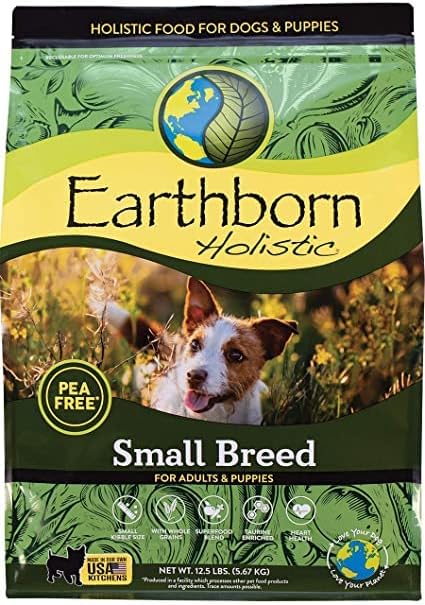 Earthborn - Alimento seco para perros de raza pequeña, sin granos, 12.5 libras