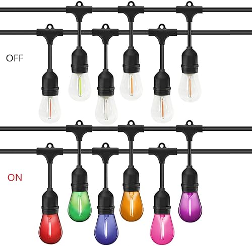 Miniatura 5 de Paquete de 24 bombillas de repuesto multicolor S14 de 1 W, decoración del hogar, vacaciones, fiesta, boda, luz de Navidad, surtido