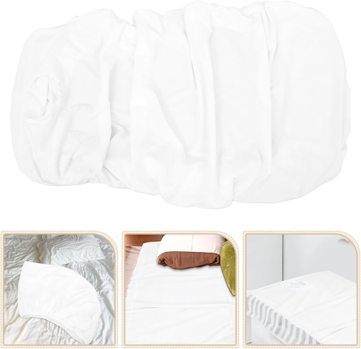 DOITOOL Massage Table Sheets Breathable Microfiber Bed Cover Oil-Resistant Comfortable Table Protector 74.80X27.55X0.11In for Professional Spa Beauty Treatments