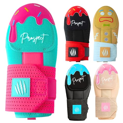 Baseball Sliding Mitt - Youth and Adult Sizes - Drippy Accessory Gingerbread Man, Ice Cream, Miami Color, Christian Cross, Left & Right Hands, Hand and Wrist Protection (Miami Pink Ice Cream, Youth)