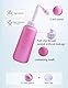 Tragbare Bidet waschen sauber für Frauen, Reisen Bidet Flasche, weiche Intimpflege, 500ml tragbare weibliche intime Waschflasche, Reisefreundliches Design (Rosa)