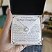 Chiside To My Bonus Daughter Necklace, Stepdaughter Necklace From Stepfather Stepmother, Bonus Daughter Birthday Gift From Stepdad Stepmom, Stepdaughter Gift With Message Card And Box