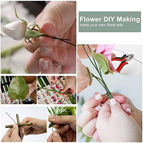 KJKVIVH 4Pack Floral Wire Flexible Paddle Wire Florist Green Wire for Crafts,Wreaths, Tree,Garland and Floral Flower Arrangement - Image 4
