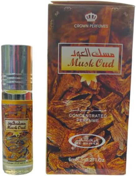 Musk Oud Concentrated Perfume, 6ml, Unisex Fragrance