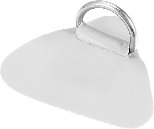 Miniatura 6 de X AUTOHAUX 4 Pcs D Ring Patch PVC Stainless Steel Triangle Shape D Ring Pad for Inflatable Boat Kayak Canoe Deck