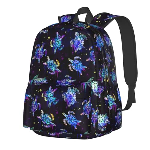 Nmbvcxz Sea Turtles Backpack for Women 16.9 inch Travel Casual Laptop Backpack Lightweight Waterproof Hiking Daypack by Nmbvcxz - Used condition - Image 8