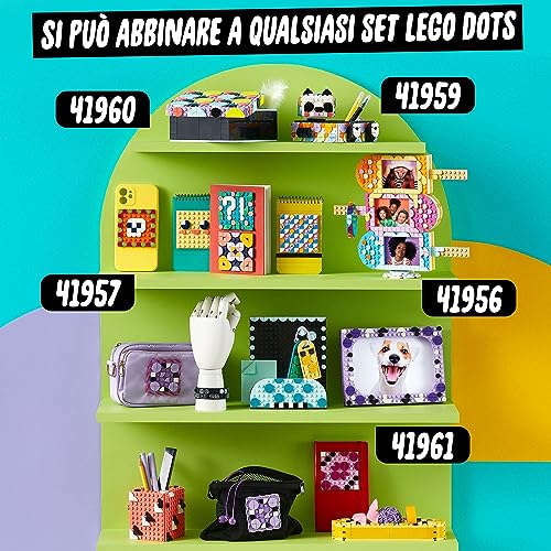 DOTS Il Simpatico Panda Portaoggetti, Giochi per Bambine e Bambini da 6 Anni, Set Scatola Fai da Te con Panda Giocattolo Portagioie, Scatola Portaoggetti, Giocattoli Creativi, Idee Regalo 41959 - Lego - Immagine 6
