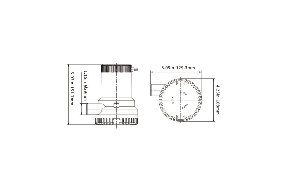 Seaflo Pompa di sentina 01 Series 2000 GPH