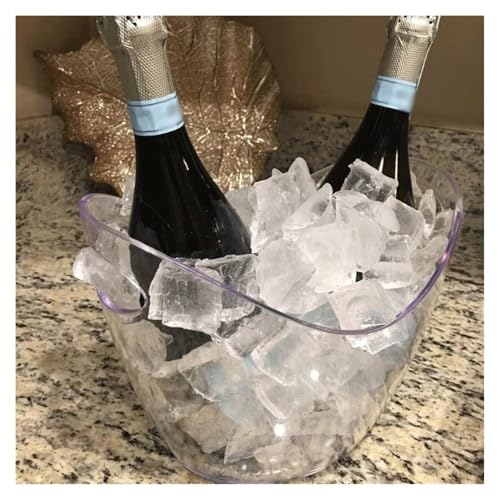 Seau à glace pour fêtes grand format transparent et robuste - 6