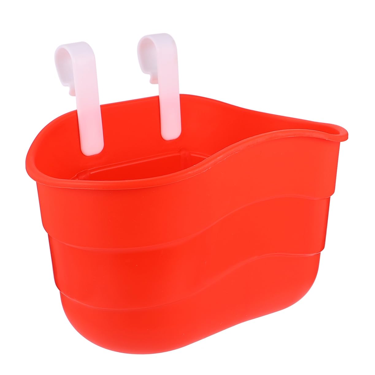 DINHEAROM 1Pc Red Scooter Basket for Hanging Bike Basket Plastic Handlebar Storage for Boys Easy Tool Installation Present