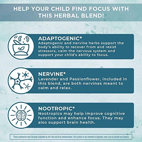 Usda Organic Focus & Attention Kids Drops & Kids Magnesium Citrate Gummies Bundle By Maryruth's | Brain & Memory Drops | Magnesium Supplement | Stress Relief, Bone, Nerve, Gut Health | Vegan. #TOP3